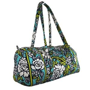 Retired Vera Bradley Island Blooms Duffel Bag Floral Quilted Travel Weekend Gym